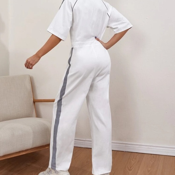 Reflective strip white Jumpsuit - Picture 3 of 5